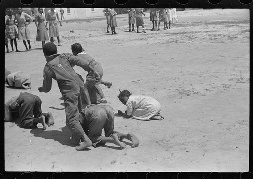 Supervised games with schoolchildren, Gees Bend, Alabama