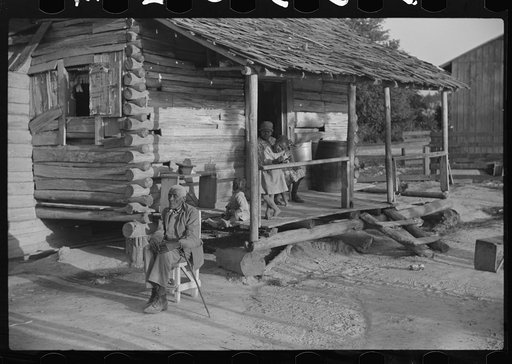 "Old man Mosely," now blind, just sits by the house, Gees Bend, Alabama