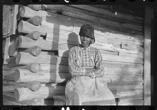 Aunt Sally, old midwife, the only doctor or nurse ever heard of in Gees Bend before project was started. Gees Bend, Alabama