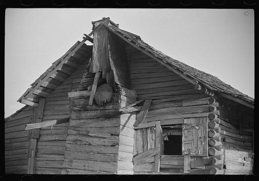 Section of old house on project, where old man Moseley lives, Gees Bend, Alabama