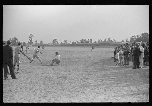 Baseball game on May Day health day at Ashwood Plantation, South Carolina