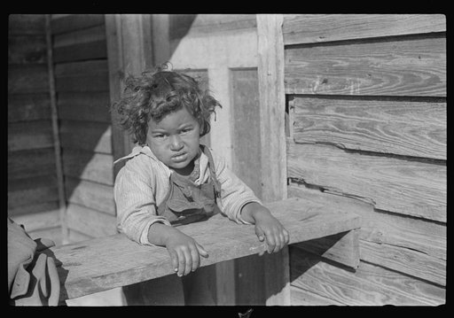 Untitled photo, possibly related to: Child of mixed-breed Indian, white and Negro, near Pembroke Farms, North Carolina
