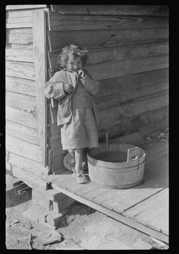 Untitled photo, possibly related to: Child of mixed-breed Indian, white and Negro, near Pembroke Farms, North Carolina