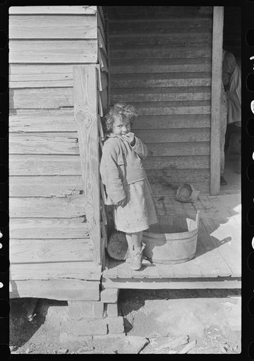 Untitled photo, possibly related to: Child of mixed-breed Indian, white and Negro, near Pembroke Farms, North Carolina