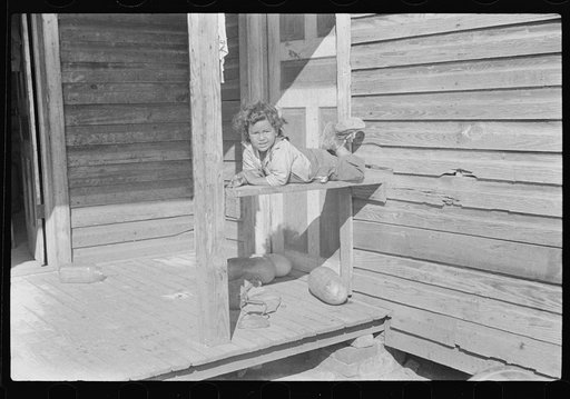 Untitled photo, possibly related to: Child of mixed-breed Indian, white and Negro, near Pembroke Farms, North Carolina