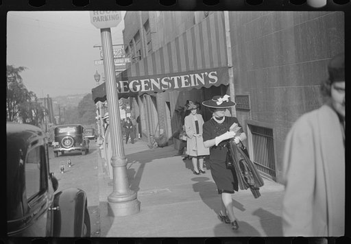 Untitled photo, possibly related to: Salesgirl leaving work, Atlanta, Georgia