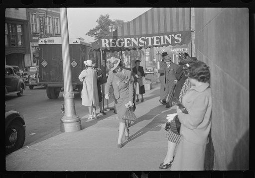 Untitled photo, possibly related to: Salesgirl leaving work, Atlanta, Georgia