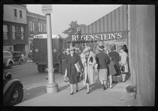 Untitled photo, possibly related to: Salesgirl leaving work, Atlanta, Georgia