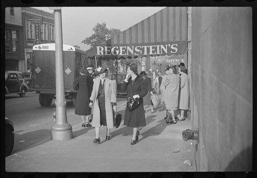 Untitled photo, possibly related to: Salesgirl leaving work, Atlanta, Georgia