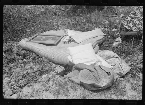Part of household goods of day laborer whose house was burned. South Georgia, Atlanta
