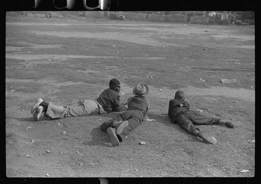 Watching a baseball game, Atlanta, Georgia