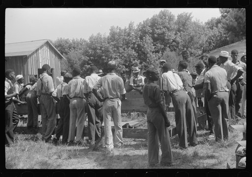 Untitled photo, possibly related to: Watching a game at Fourth of July celebration, St. Helena Island, South Carolina