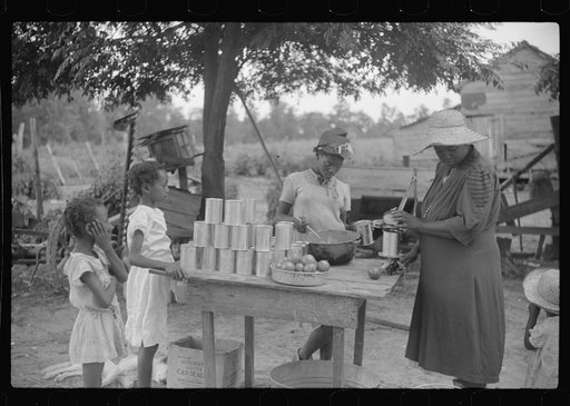 Untitled photo, possibly related to: Two of Pauline Clyburn's children, rehabilitation borrowers, Manning, Clarendon County, South Carolina