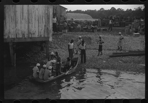 Untitled photo, possibly related to: Cannery workers going home, St. Helena Island, South Carolina