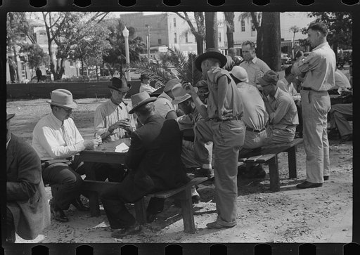 General town meeting place: the park. Lakeland, Florida