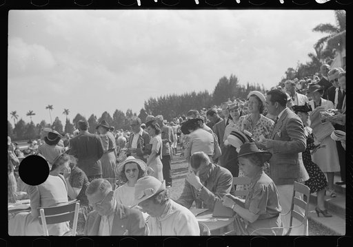 Untitled photo, possibly related to: Horse races, Hialeah Park, Miami, Florida
