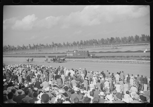 Horse races, Hialeah Park, Miami, Florida
