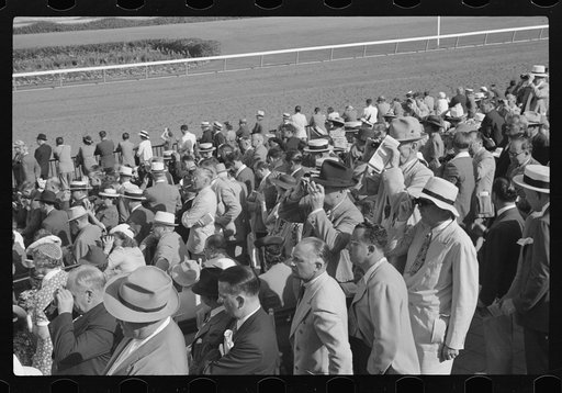 Untitled photo, possibly related to: Horse races, Hialeah Park, Miami, Florida