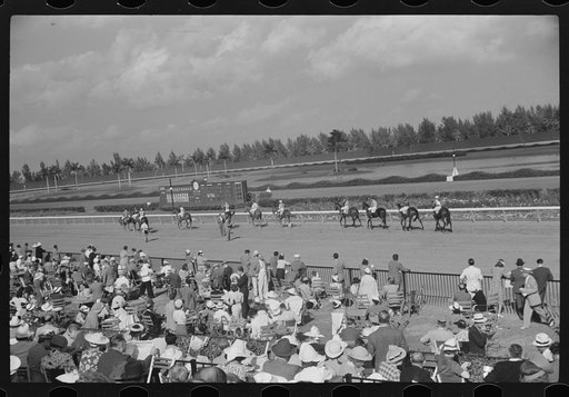 Horse races, Hialeah Park, Miami, Florida