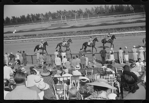Horse races, Hialeah Park, Miami, Florida