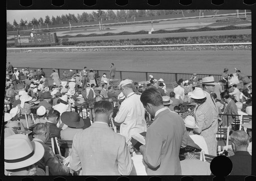 Untitled photo, possibly related to: Horse races, Hialeah Park, Miami, Florida