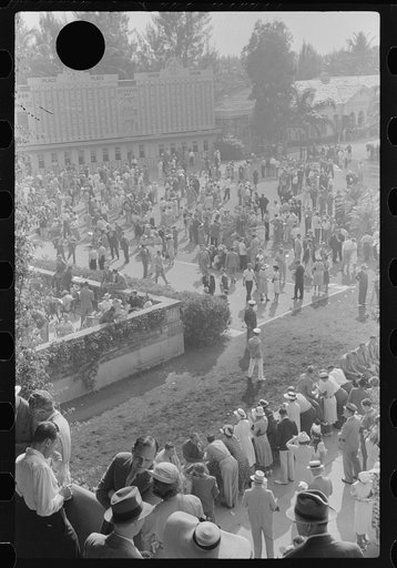 Untitled photo, possibly related to: Horse races, Hialeah Park, Miami, Florida