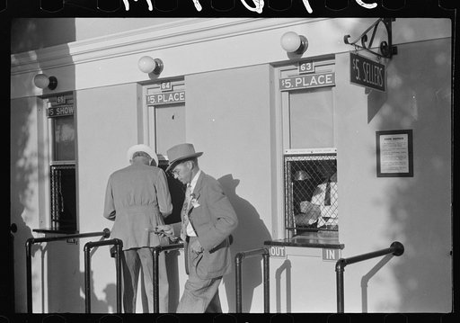 Untitled photo, possibly related to: Horse races, Hialeah Park, Miami, Florida