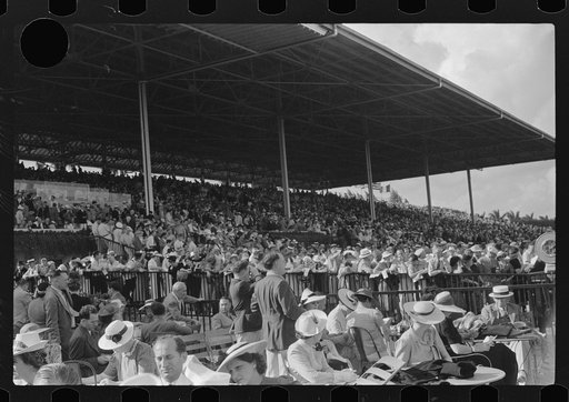 Untitled photo, possibly related to: Horse races, Hialeah Park, Miami, Florida