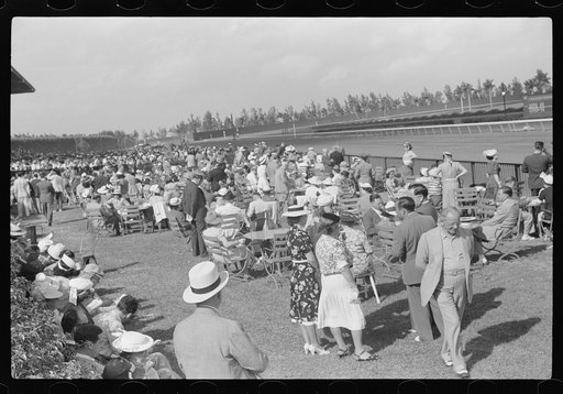 Untitled photo, possibly related to: Horse races, Hialeah Park, Miami, Florida