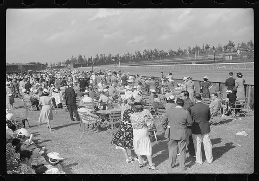 Untitled photo, possibly related to: Horse races, Hialeah Park, Miami, Florida