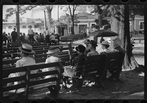 Untitled photo, possibly related to: General town meeting place: the park.  Lakeland, Forida