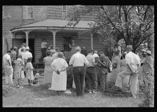 Auction sale of house and household goods, York County, Pennsylvania