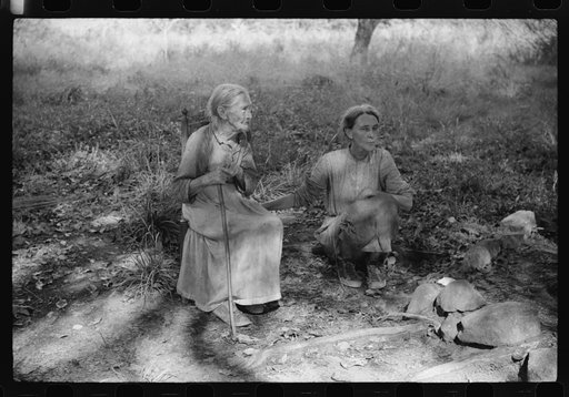Untitled photo, possibly related to: Mrs. Lloyd, ninety-one year old mother of Miss Nettie Lloyd, who is a pellagra victim. Mrs. Lloyd was born and reared in Orange County; has lived on this spot since her marriage sixty-nine years ago. It is on a new road leading off from left of Route number 54, a