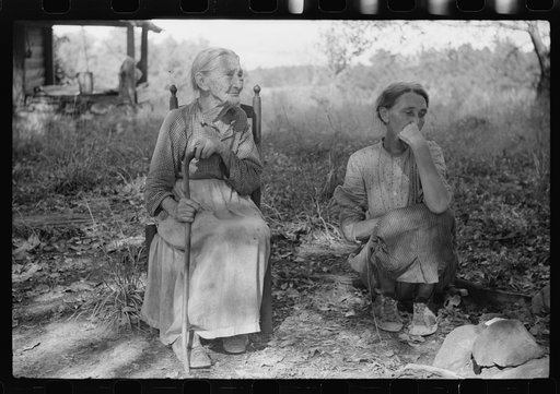 Untitled photo, possibly related to: Mrs. Lloyd, ninety-one year old mother of Miss Nettie Lloyd, who is a pellagra victim. Mrs. Lloyd was born and reared in Orange County; has lived on this spot since her marriage sixty-nine years ago. It is on a new road leading off from left of Route number 54, a