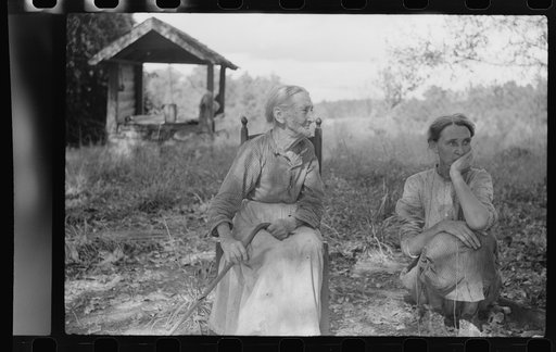 Untitled photo, possibly related to: Mrs. Lloyd, ninety-one year old mother of Miss Nettie Lloyd, who is a pellagra victim. Mrs. Lloyd was born and reared in Orange County; has lived on this spot since her marriage sixty-nine years ago. It is on a new road leading off from left of Route number 54, a