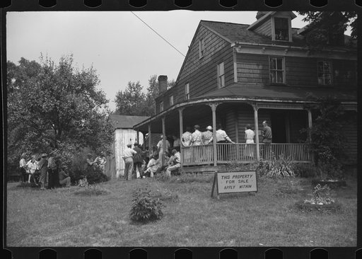 Untitled photo, possibly related to: York County, Pennsylvania. An auction sale of a house and household goods