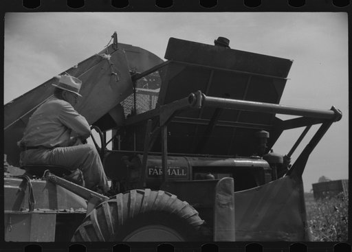 Untitled photo, possibly related to: International cotton picker on Hopson Plantation, Clarksdale, Mississippi Delta, Mississippi