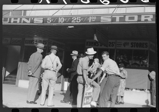 Untitled photo, possibly related to: Saturday afternoon on main street of Lexington, Mississippi Delta, Mississippi