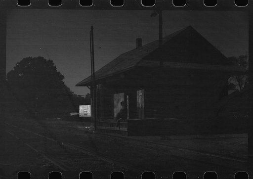 Untitled photo, possibly related to: Railway station on cotton plantation, Mileston Plantation, Mississippi Delta, Mississippi