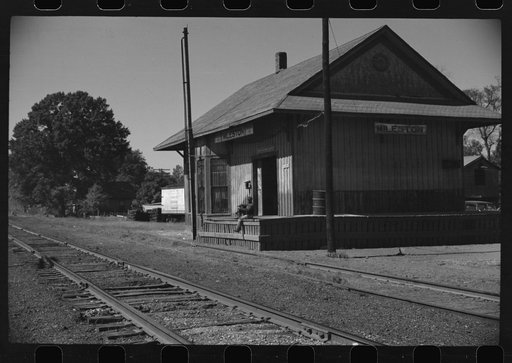 Untitled photo, possibly related to: Railway station on cotton plantation, Mileston Plantation, Mississippi Delta, Mississippi