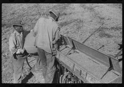 Untitled photo, possibly related to: Baling hay on Marcella Plantation, Mileston, Mississippi Delta, Mississippi