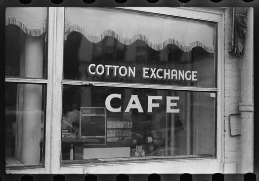 Cafe on Cotton Row, Front Street, Memphis, Tennessee