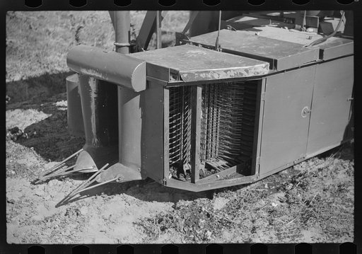 Rust cotton picker on Cloverdale Plantation, Mississippi Delta, Mississippi