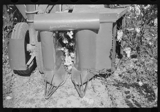 Untitled photo, possibly related to: Rust cotton picker on Cloverdale Plantation, Clarksdale, Mississippi Delta, Mississippi