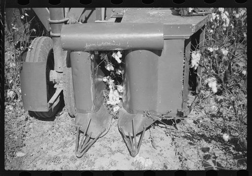 Rust cotton picker on Cloverdale Plantation, Clarksdale, Mississippi Delta, Mississippi