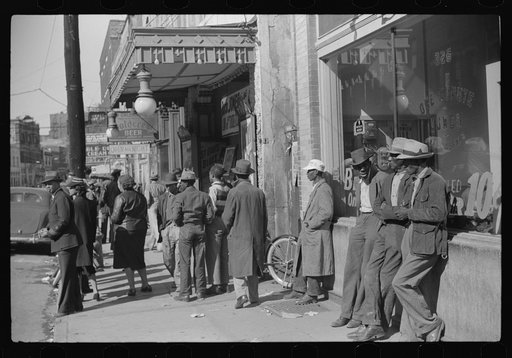 Entrance to a movie house, Beale Street, Memphis, Tennessee