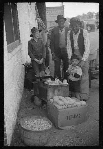 Untitled photo, possibly related to: Selling peanuts on Saturday afternoon, Clarksdale, Mississippi Delta, Mississippi