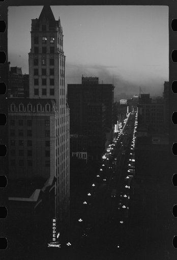 Untitled photo, possibly related to: View of Memphis, Tennessee, from roof of hotel