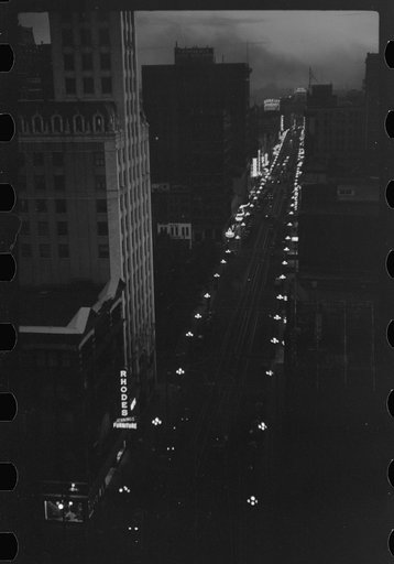 Untitled photo, possibly related to: View of Memphis, Tennessee, from roof of hotel
