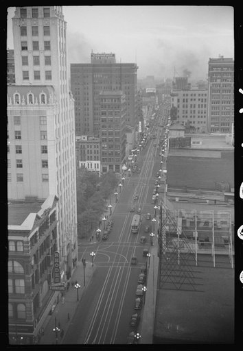 View of Memphis, Tennessee, from roof of hotel